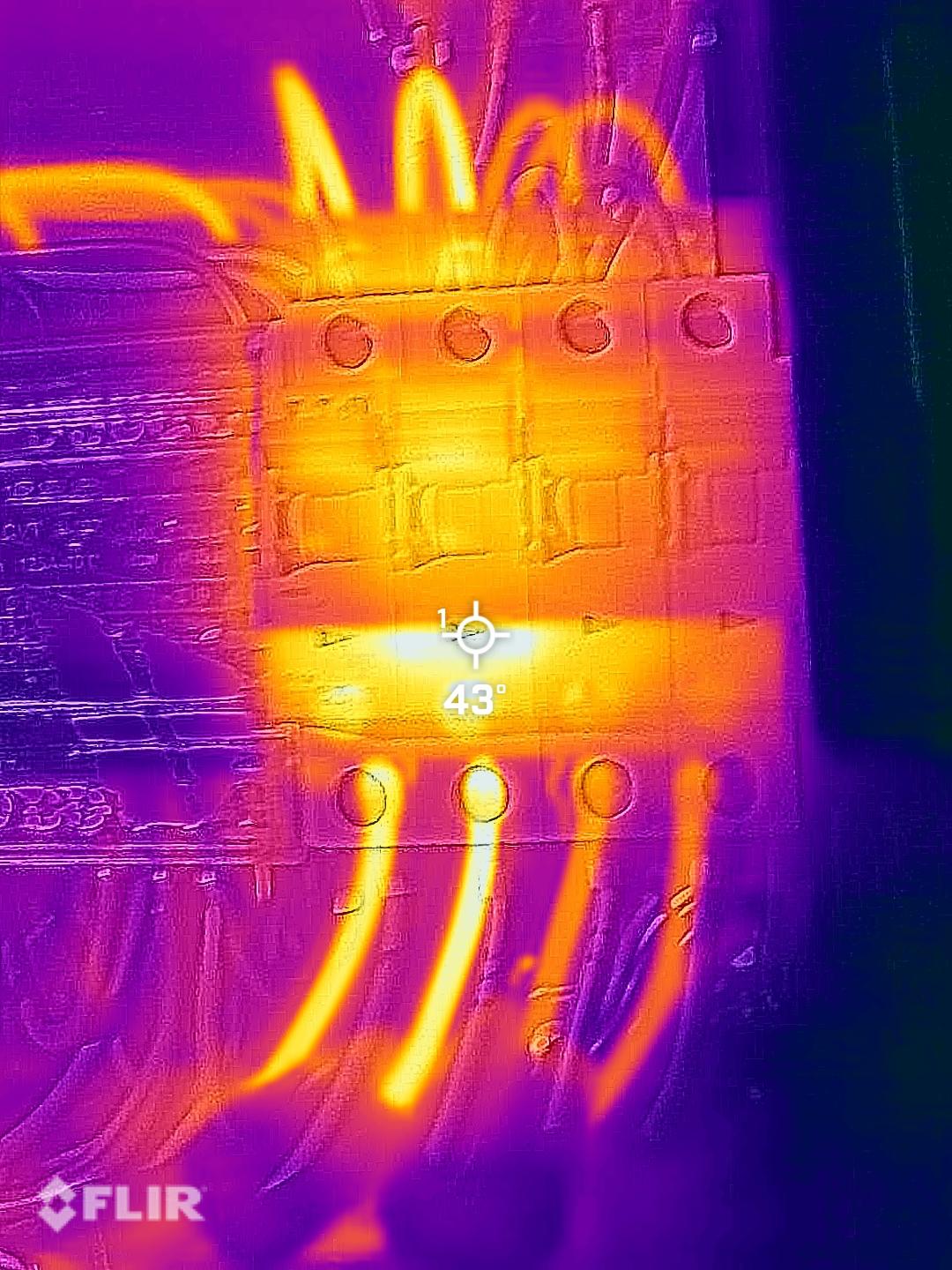 Thermografisch onderzoek van een groepenkast